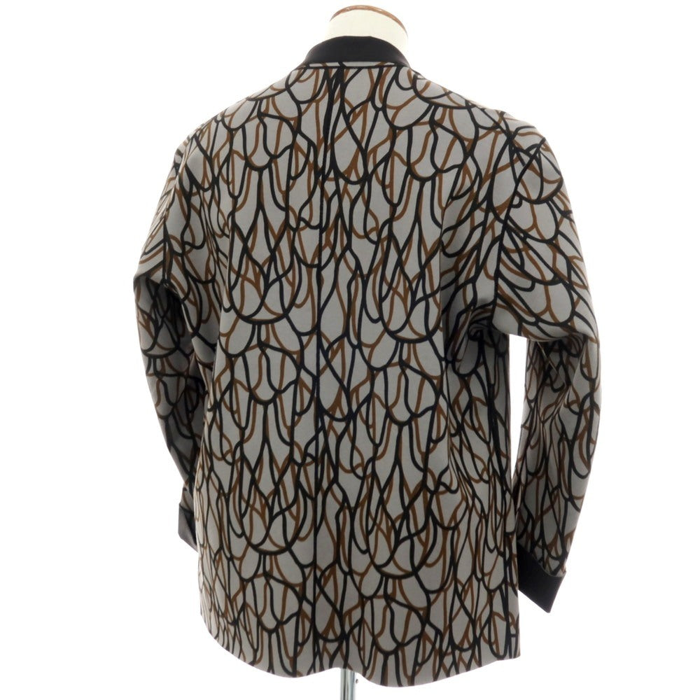 【中古】ノブナガ パリ NOBNAGA Paris リバーシブル コットン×ポリエステル ジャージー 1B カジュアルジャケット グレーxブラック【サイズM】【 状態ランクB 】【 メンズ 】