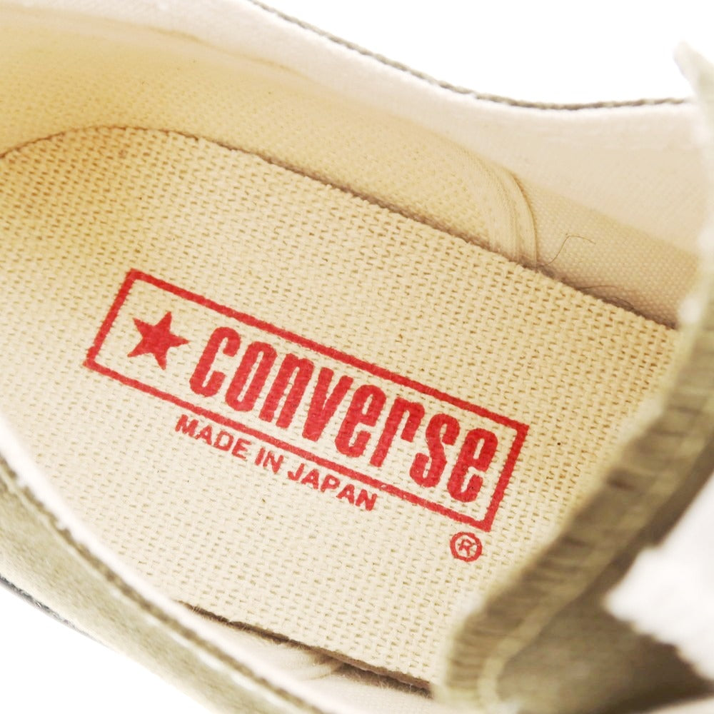【中古】コンバース CONVERSE MADE IN JAPAN オールスターLow スニーカー カーキ【 26.5 】【 状態ランクB 】【 メンズ 】