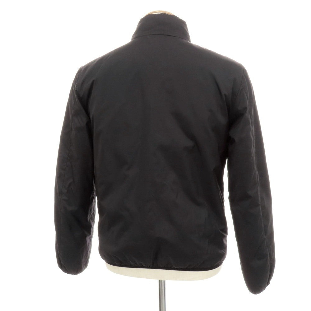 【中古】アスペジ ASPESI ナイロン スタンドカラー ダブルジップ 中綿ブルゾン ブラック【 XS 】【 状態ランクC 】【 メンズ 】