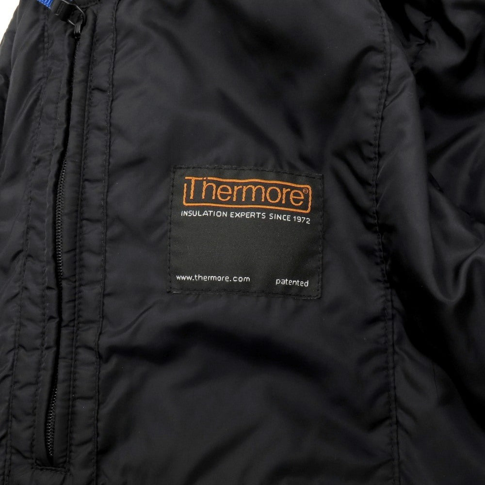 【中古】アスペジ ASPESI ナイロン スタンドカラー ダブルジップ 中綿ブルゾン ブラック【 XS 】【 状態ランクC 】【 メンズ 】