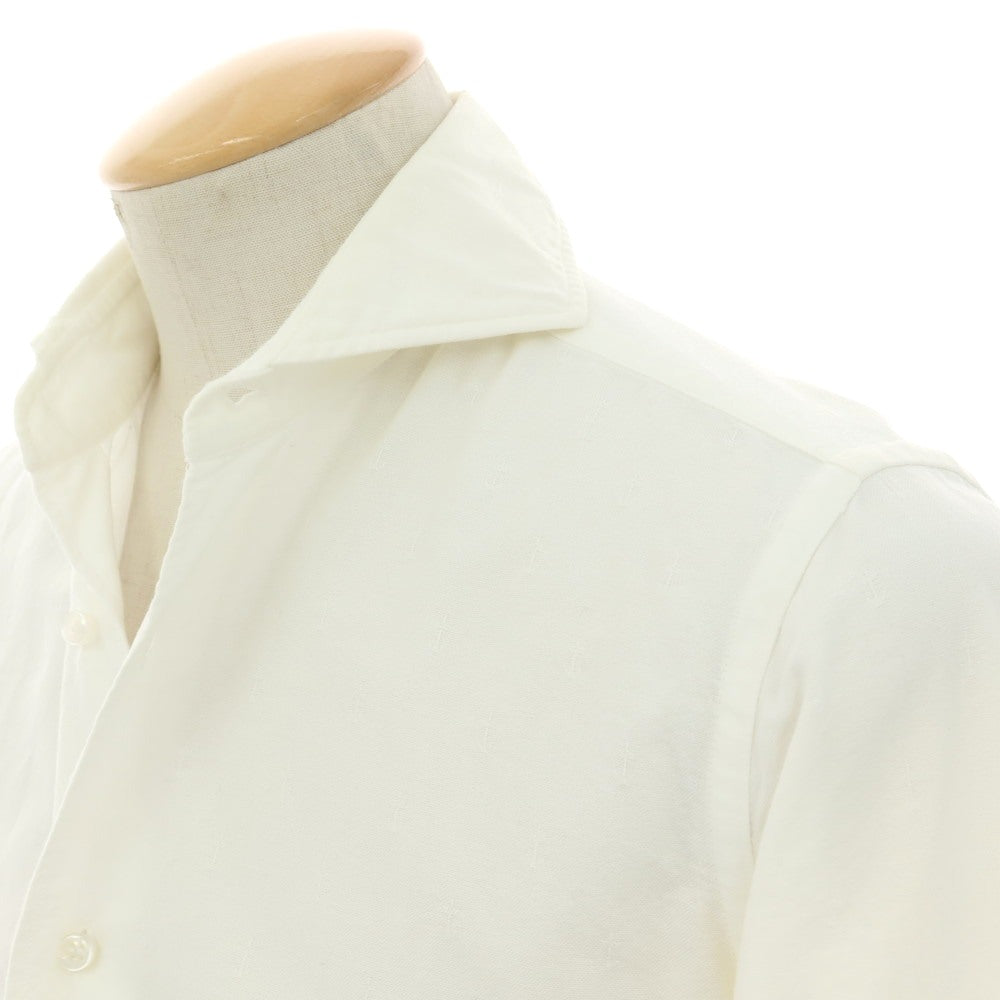 【中古】オリアン ORIAN コットン ホリゾンタルカラー カジュアルシャツ ホワイト【 37 】【 状態ランクC 】【 メンズ 】