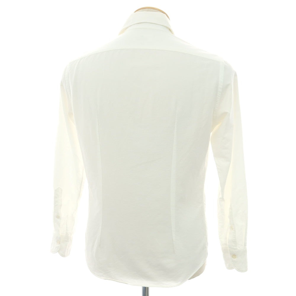 【中古】ジャンネット giannetto コットン ホリゾンタルカラー カジュアルシャツ ホワイト【 37 】【 状態ランクC 】【 メンズ 】