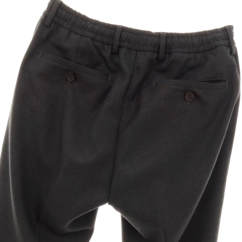 【中古】ジェルマーノ GERMANO TRAVEL ストレッチ ウールポリエステル イージースラックスパンツ チャコール【 44 】【 状態ランクC 】【 メンズ 】