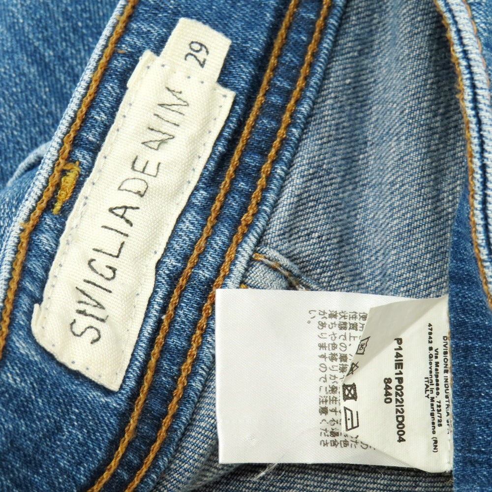 【中古】シビリア SIVIGLIA コットン系 デニムパンツ ジーンズ ブルー【 29 】【 状態ランクC 】【 メンズ 】