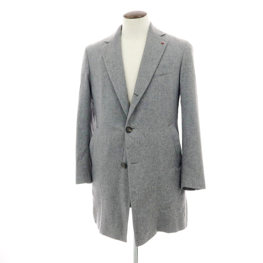 【中古】フガート FUGATO SHIPS別注 ウールナイロン チェスターフィールドコート グレー【 表記なし(XL位) 】【 状態ランクD 】【 メンズ 】