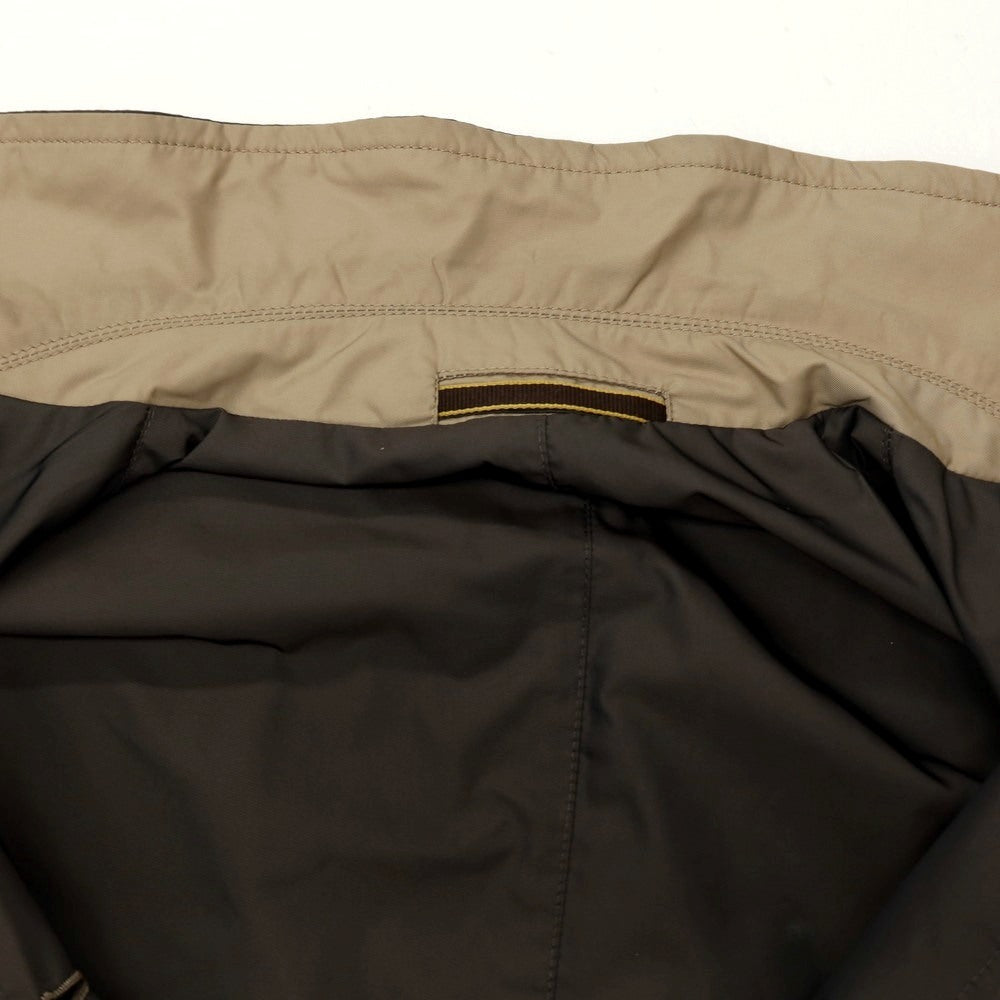 【中古】ムーレー MOORER リバーシブル ポリエステル×ナイロン ステンカラーコート ベージュ【サイズ50】【 状態ランクC 】【 メンズ 】