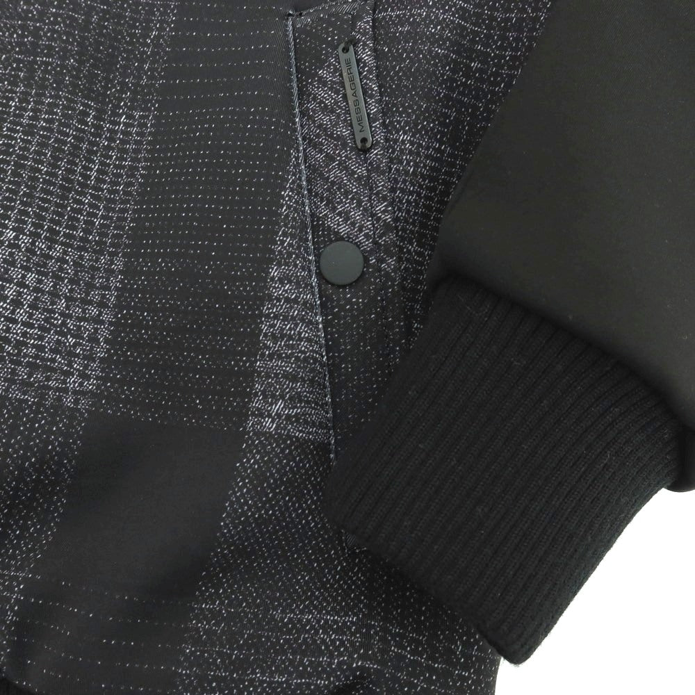 【中古】メッサジェリエ MESSAGERIE ストレッチ ポリエステル チェック スタジャン ブラック【 48 】【 状態ランクC 】【 メンズ 】