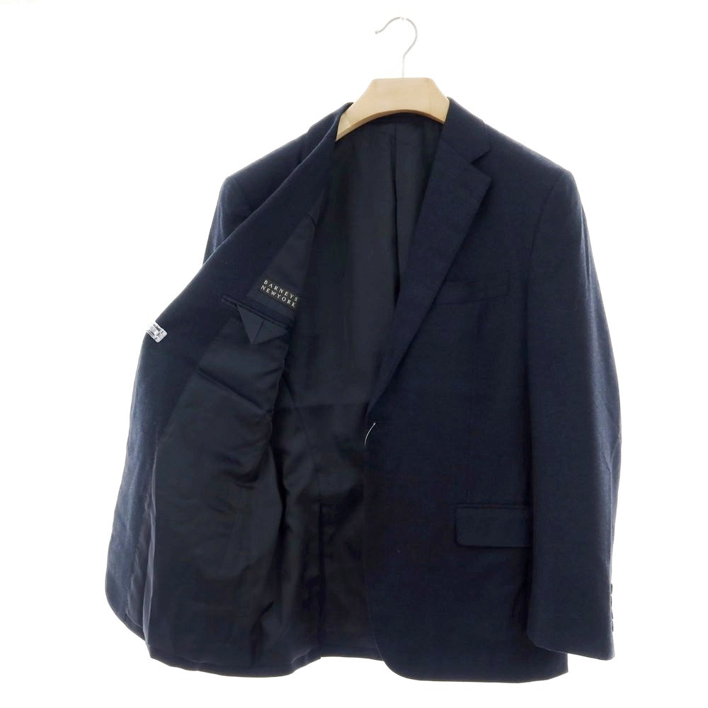 【中古】バーニーズニューヨーク BARNEYS NEWYORK ウール 2つボタンスーツ ネイビー【 50 】【 状態ランクB 】【 メンズ 】