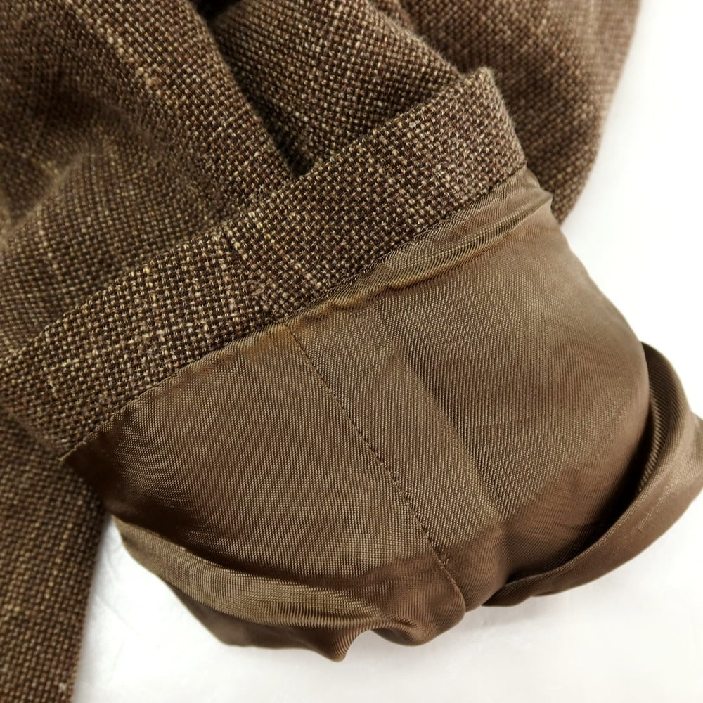 【中古】イレブンティ eleventy ウールコットンリネン 2B カジュアルジャケット ブラウン【サイズ50】【 状態ランクC 】【 メンズ 】