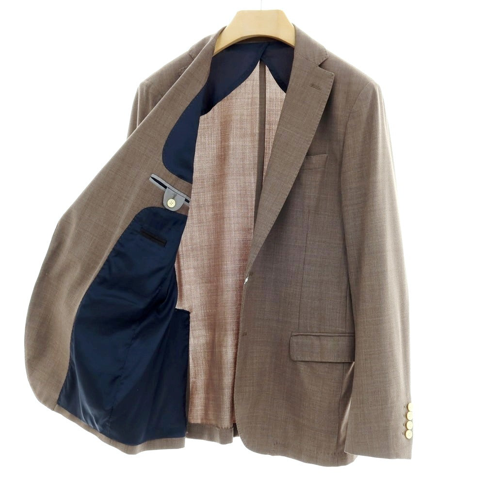 【中古】イレブンティ eleventy ストレッチ ポリエステルウール 2B テーラードジャケット アッシュブラウン【サイズ50】【 状態ランクC 】【 メンズ 】