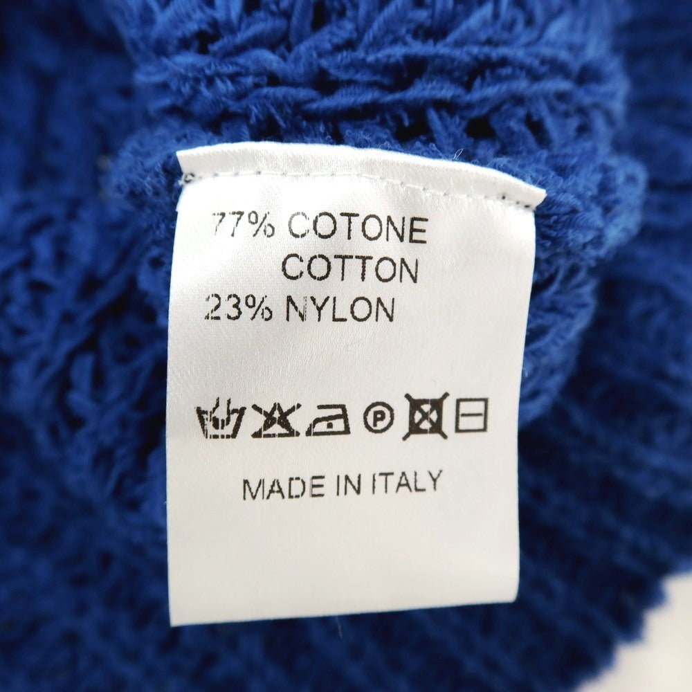 【中古】ロベルトコリーナ ROBERTO COLLINA コットンナイロン ショールカラー カーディガン ブルー【サイズ50】【 状態ランクB 】【 メンズ 】