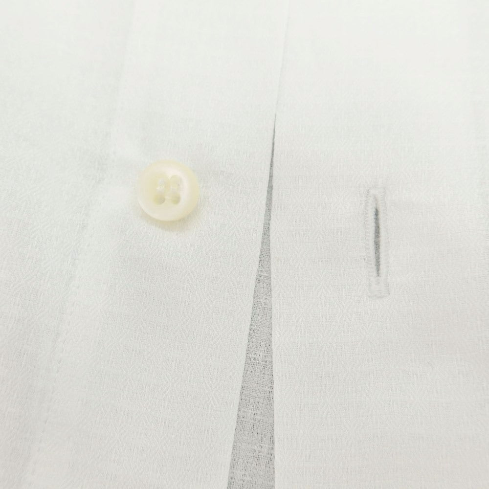 【中古】ギローバー GUY ROVER ジャカードコットン ワイドカラー ドレスシャツ ホワイト【 41 】【 状態ランクC 】【 メンズ 】