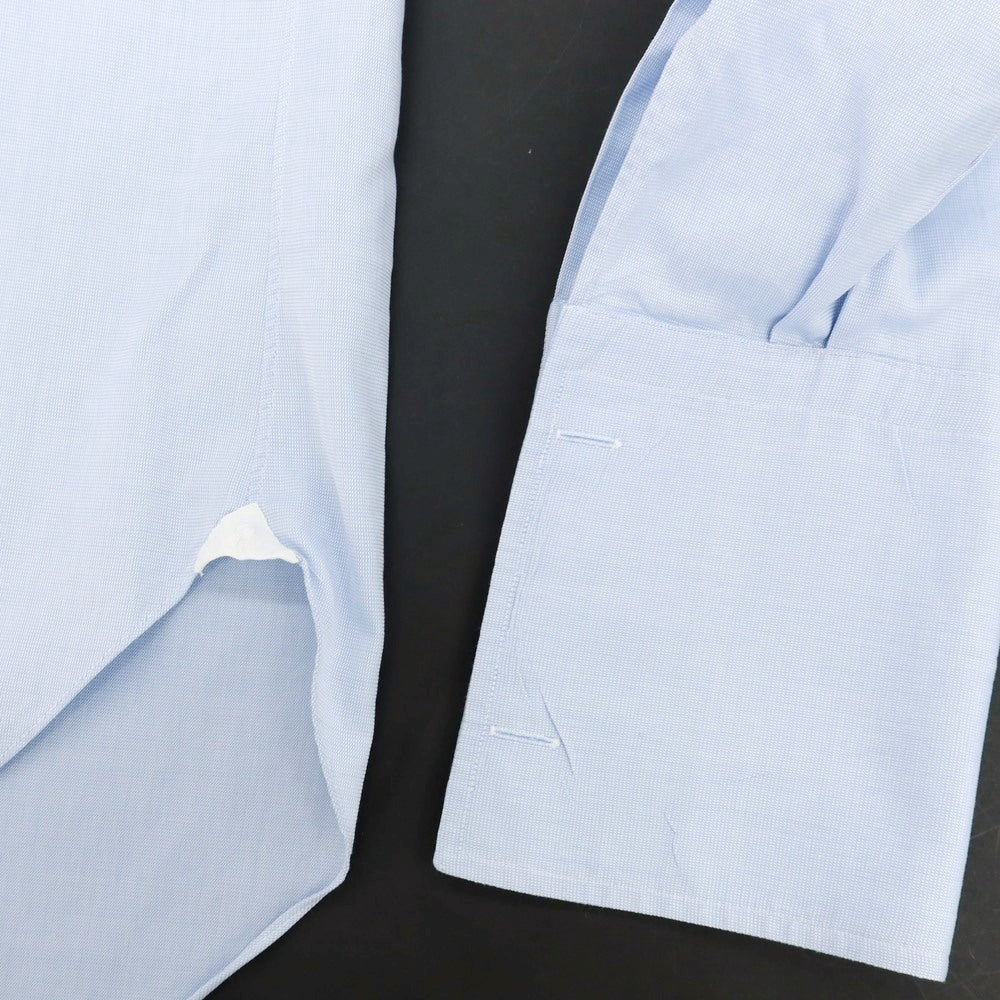 【中古】バルバ BARBA コットン ダブルカフス セミワイドカラー ドレスシャツ ライトブルー【 41 】【 状態ランクB 】【 メンズ 】