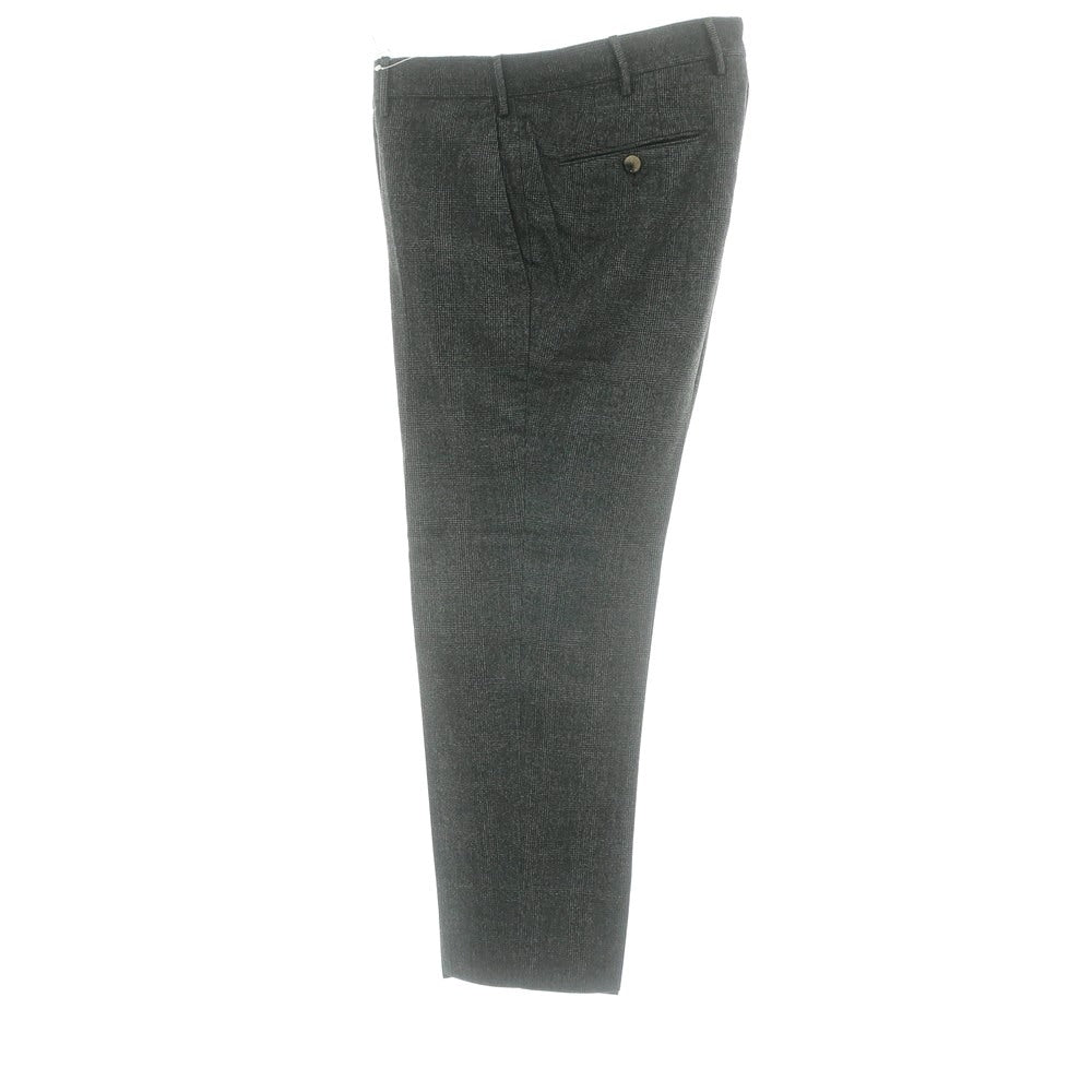 【中古】ピーティートリノ PT TORINO SUPER110‘S ウール グレンチェック ドレススラックスパンツ グレー【 50 】【 状態ランクC 】【 メンズ 】