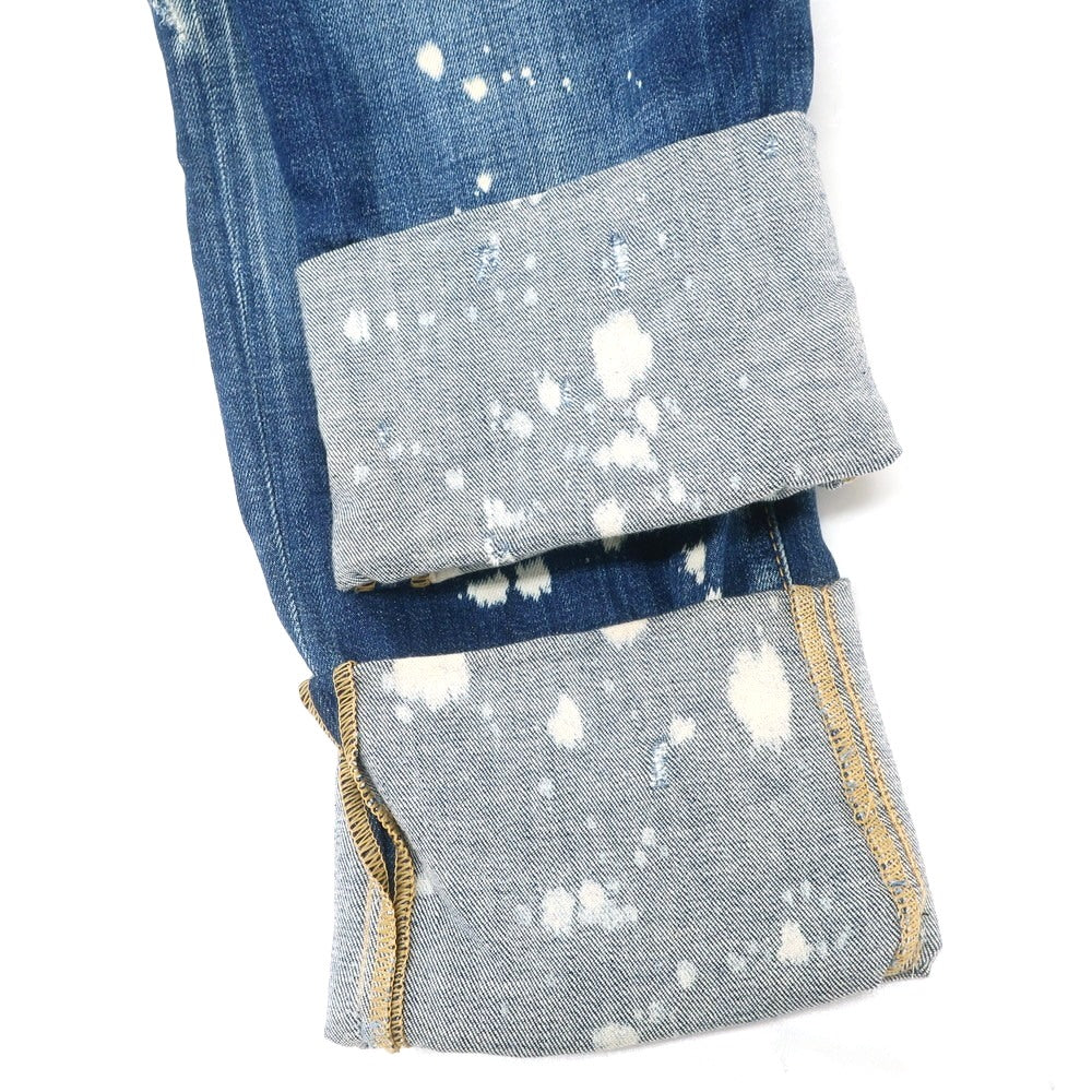 【中古】ディースクエアード DSQUARED2 Cool Guy Cropped Jean ストレッチ コットン デニムパンツ ジーンズ ネイビー【 48 】【 状態ランクC 】【 メンズ 】