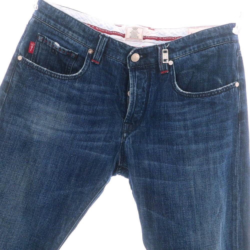 【中古】トラマロッサ Tramarossa コットン デニムパンツ ジーンズ ネイビー【 34 】【 状態ランクC 】【 メンズ 】