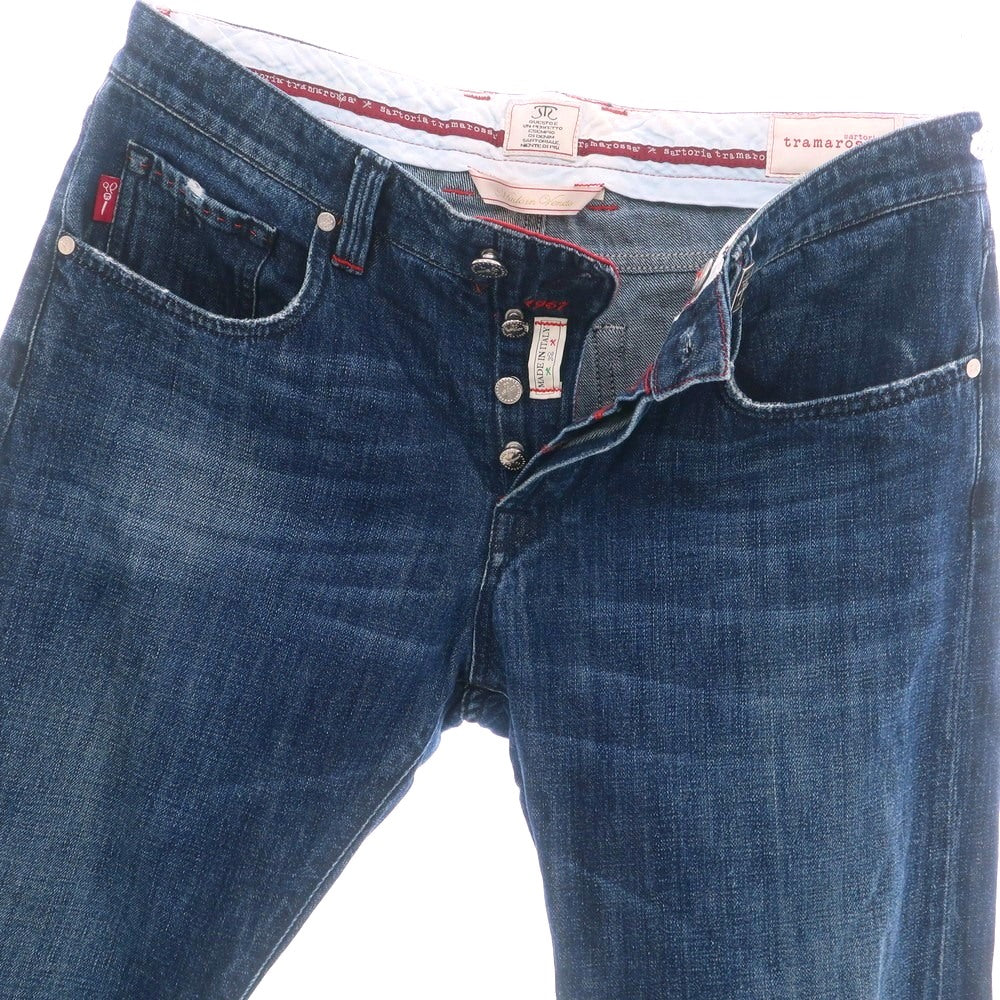 【中古】トラマロッサ Tramarossa コットン デニムパンツ ジーンズ ネイビー【 34 】【 状態ランクC 】【 メンズ 】