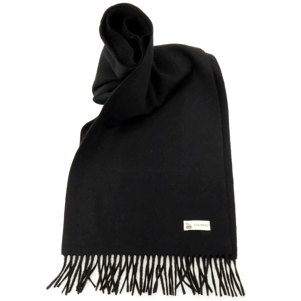 【中古】コロンボ COLOMBO カシミヤ マフラー ブラック【 状態ランクB 】【 メンズ 】