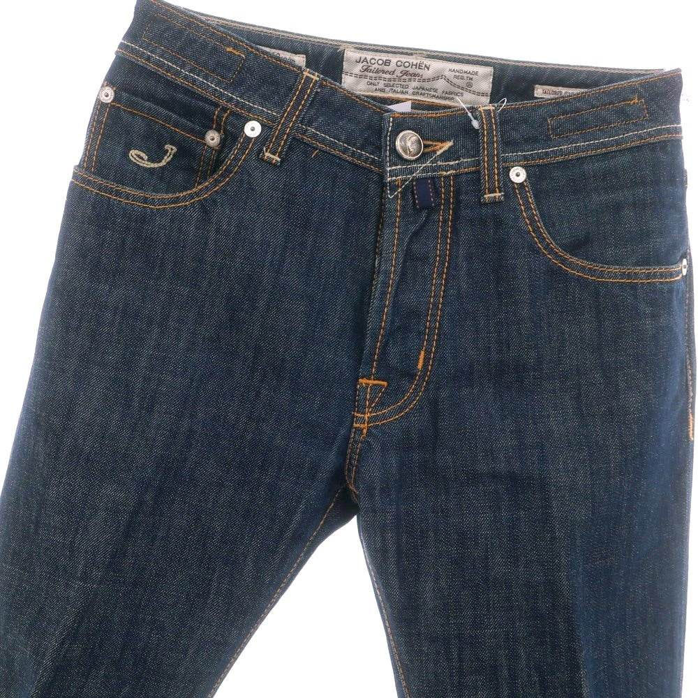 【中古】ヤコブコーエン JACOB COHEN J623 コットン デニムパンツ ジーンズ ネイビー【 30 】【 状態ランクC 】【 メンズ 】