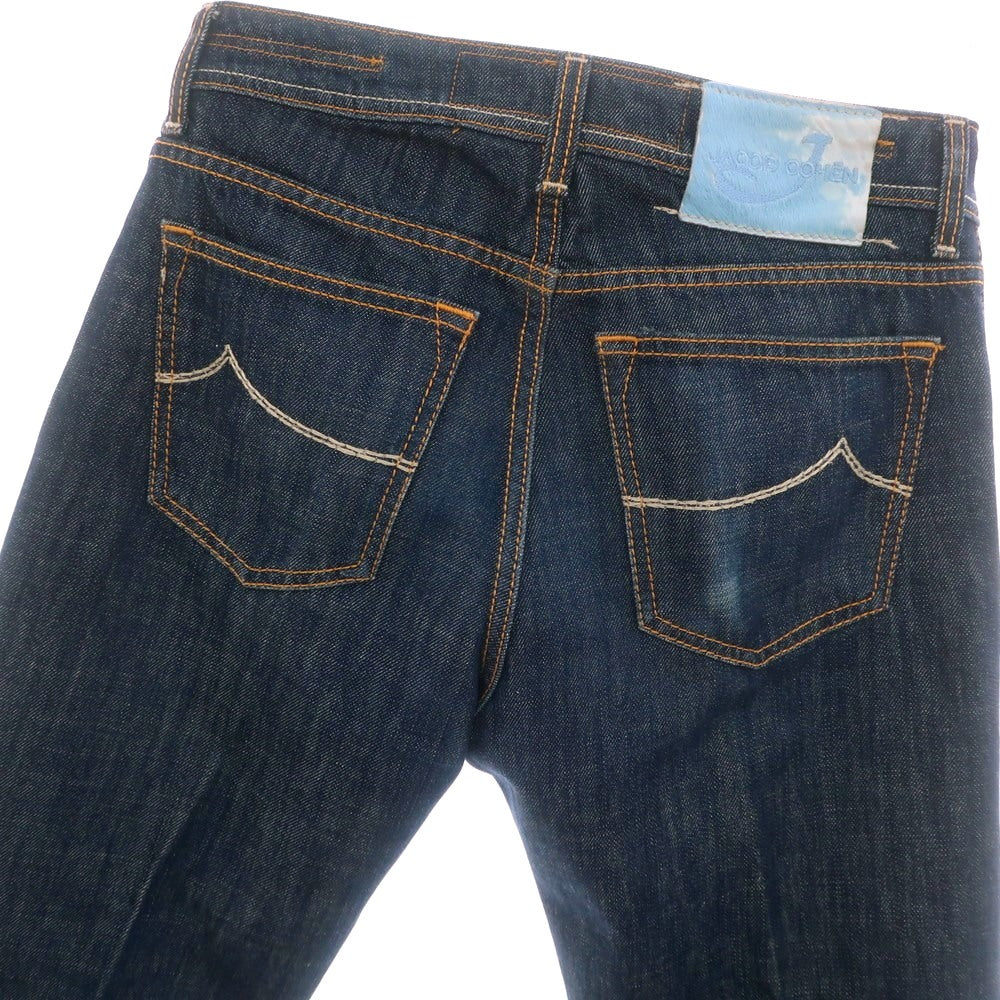 【中古】ヤコブコーエン JACOB COHEN J623 コットン デニムパンツ ジーンズ ネイビー【 30 】【 状態ランクC 】【 メンズ 】