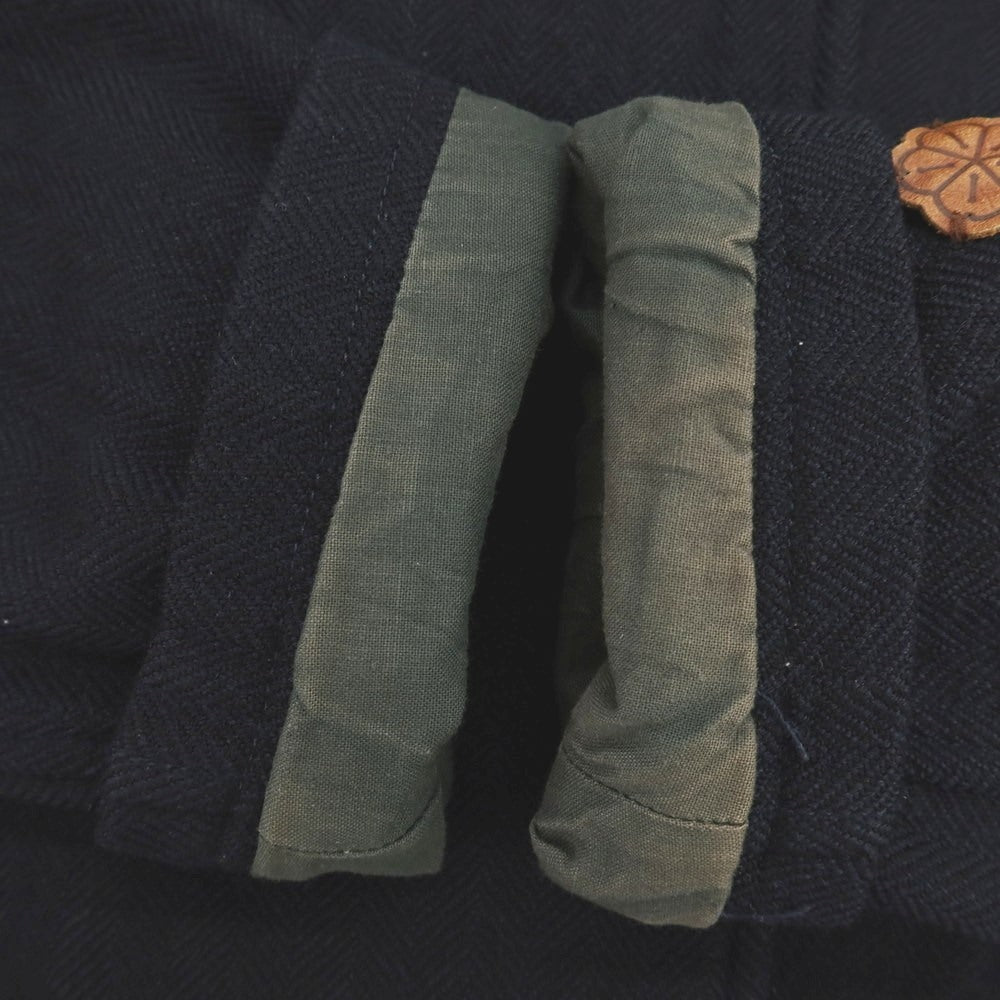 【中古】モンテドーロ Montedoro ウールコットン ダブルブレストコート ネイビー【 48 】【 状態ランクC 】【 メンズ 】