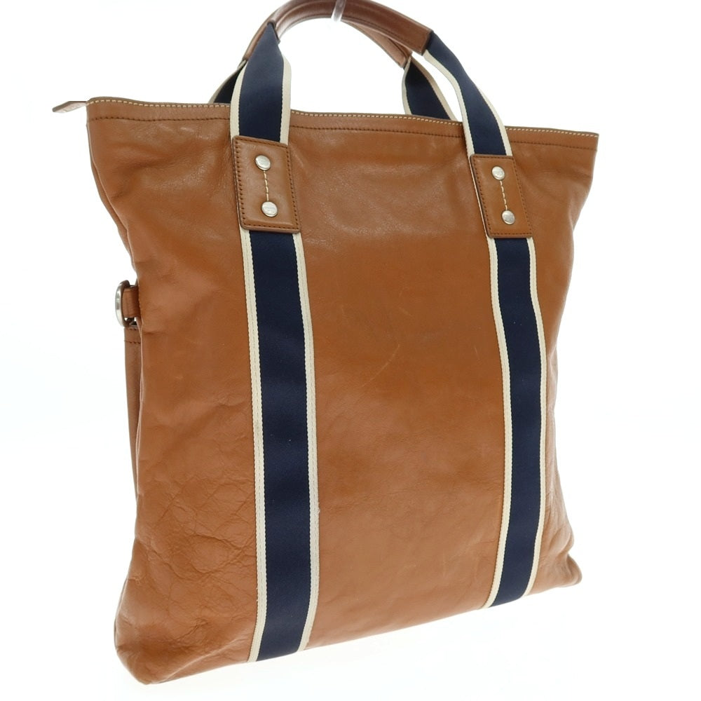 【中古】コーチ COACH レザー トートバッグ ライトブラウン【 状態ランクC 】【 メンズ 】