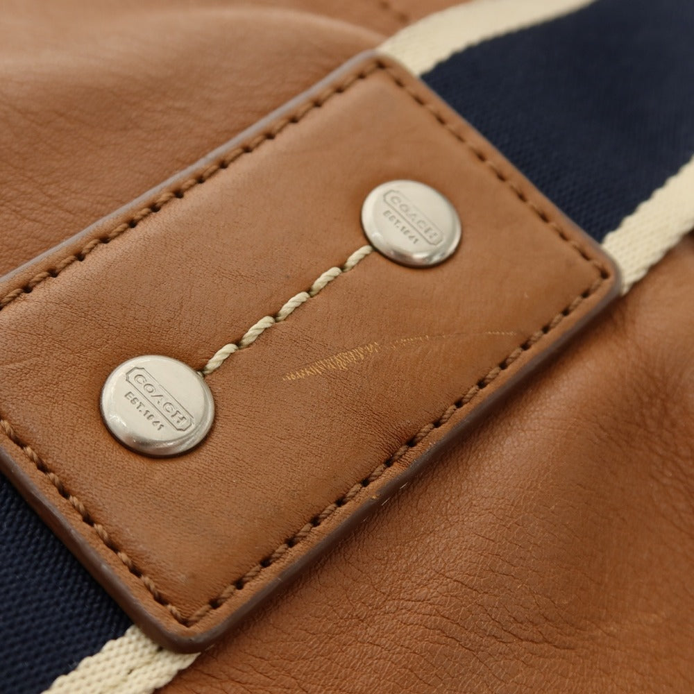 【中古】コーチ COACH レザー トートバッグ ライトブラウン【 状態ランクC 】【 メンズ 】