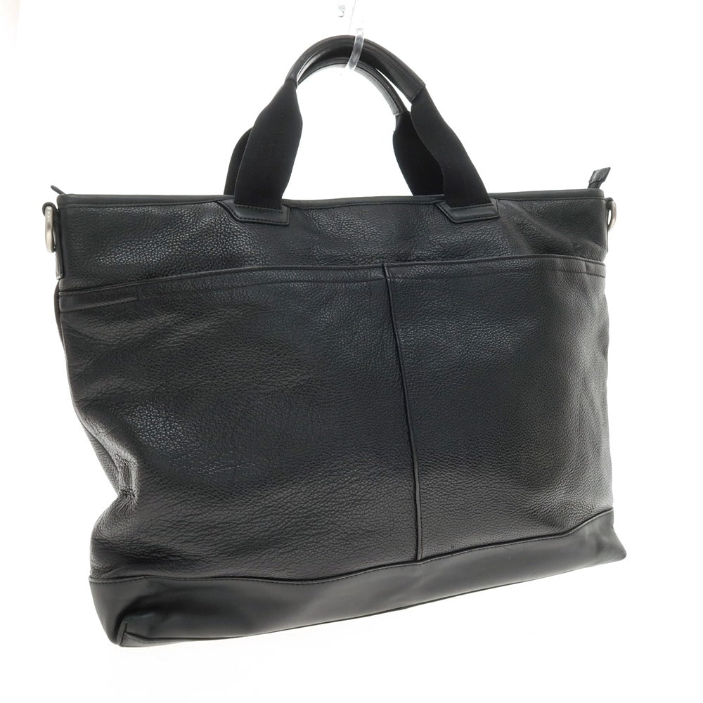 【中古】コーチ COACH レザー トートバッグ ブラック【 状態ランクC 】【 メンズ 】