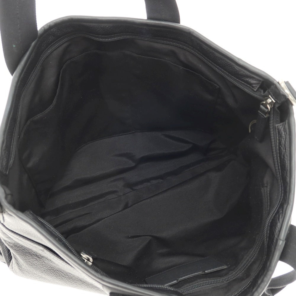 【中古】コーチ COACH レザー トートバッグ ブラック【 状態ランクC 】【 メンズ 】