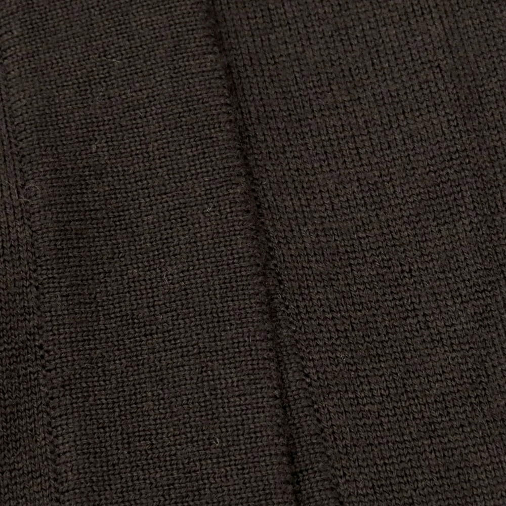 【中古】グランサッソ GRAN SASSO ハイゲージ ウール カーディガン ダークブラウン【 46 】【 状態ランクA 】【 メンズ 】