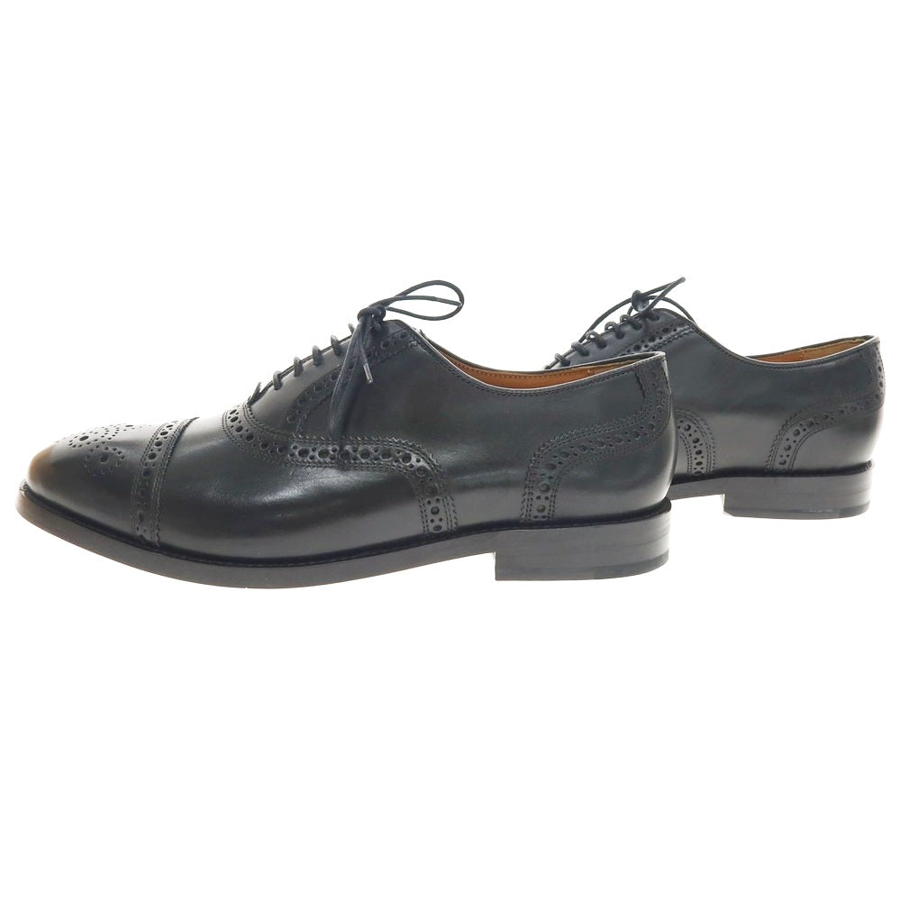 【中古】【未使用】コールハーン COLE HAAN セミブローグ ドレスシューズ ブラック【 7 1/2 】【 状態ランクS 】【 メンズ 】
