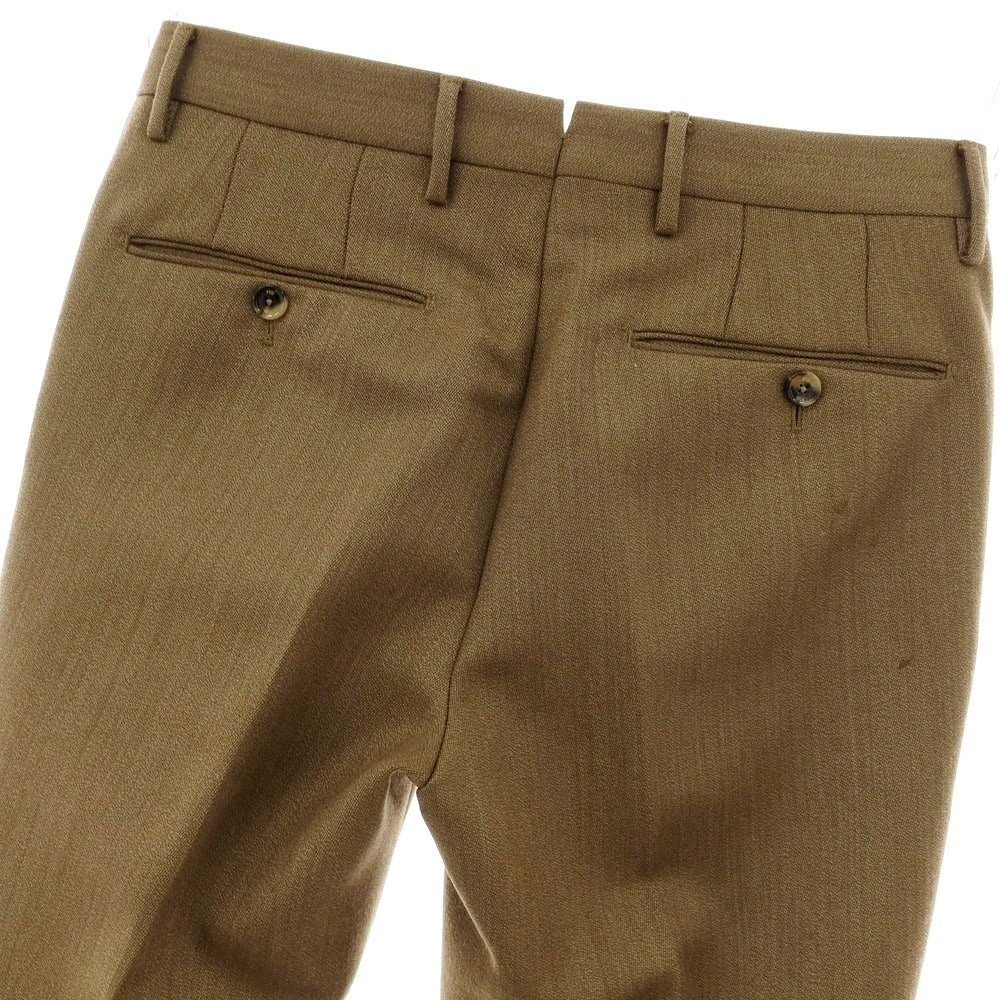 【中古】ピーティーゼロウーノ PT01 ウール ツープリーツ ドレススラックスパンツ カーキ【 44 】【 状態ランクC 】【 メンズ 】