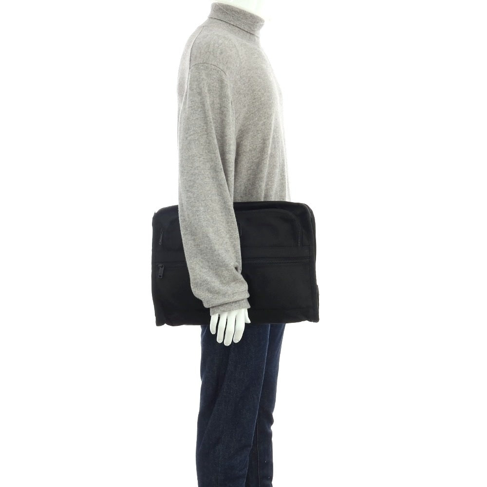 【中古】トゥミ TUMI ナイロン クラッチバッグ ブラック【 状態ランクC 】【 メンズ 】