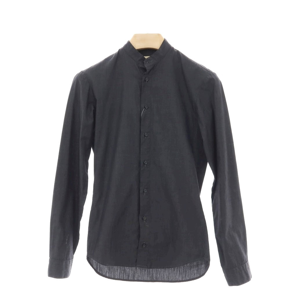 【中古】ギローバー GUY ROVER コットン バンドカラー カジュアルシャツ チャコール系【 XS 】【 状態ランクB 】【 メンズ 】