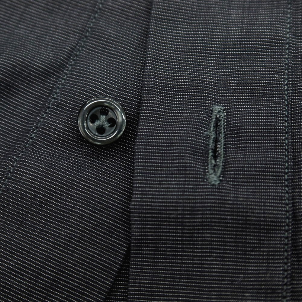 【中古】ギローバー GUY ROVER コットン バンドカラー カジュアルシャツ チャコール系【 XS 】【 状態ランクB 】【 メンズ 】