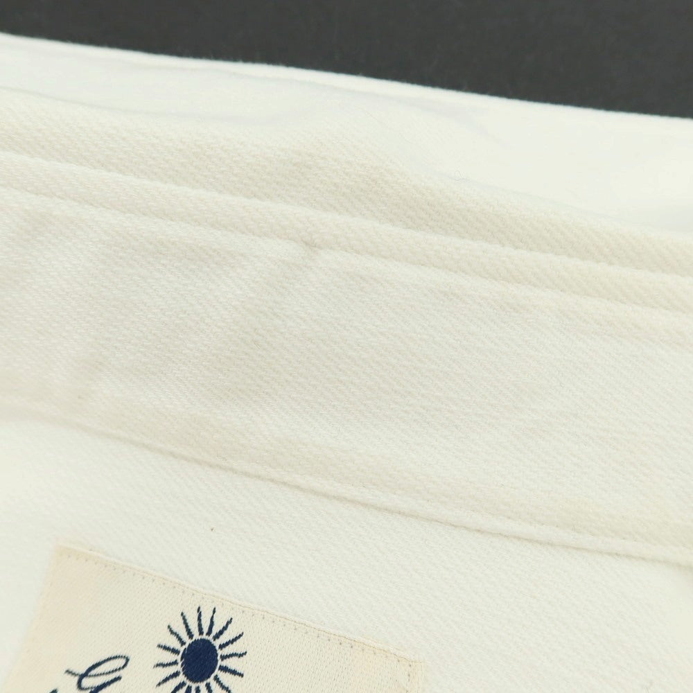 【中古】ジャンネット giannetto WASHING DIVISION コットン レギュラーカラー カジュアルシャツ オフホワイト【 XS 】【 状態ランクC 】【 メンズ 】