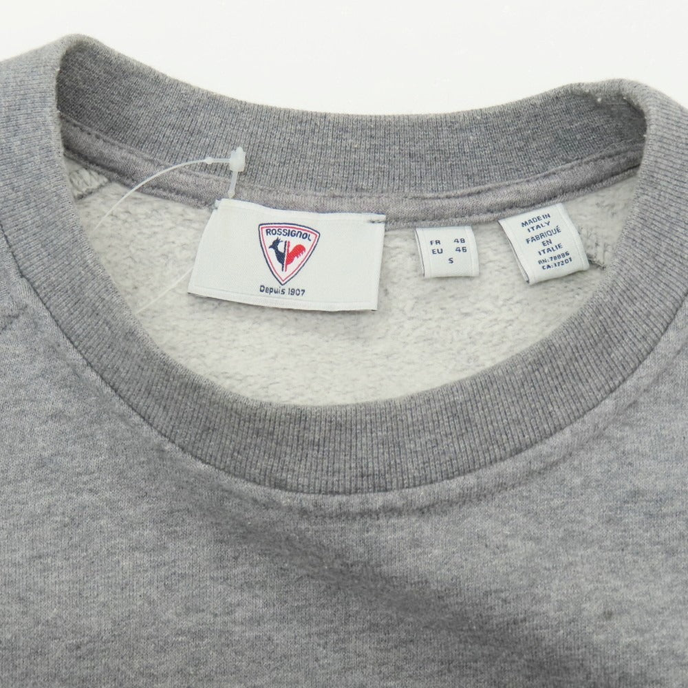 【中古】ロシニョール Rossignol コットン クルーネック スウェット グレー【 S 】【 状態ランクC 】【 メンズ 】