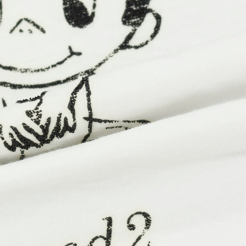 【中古】ディースクエアード DSQUARED2 コットン クルーネック 半袖Tシャツ ホワイト【サイズXS】【 状態ランクC 】【 メンズ 】