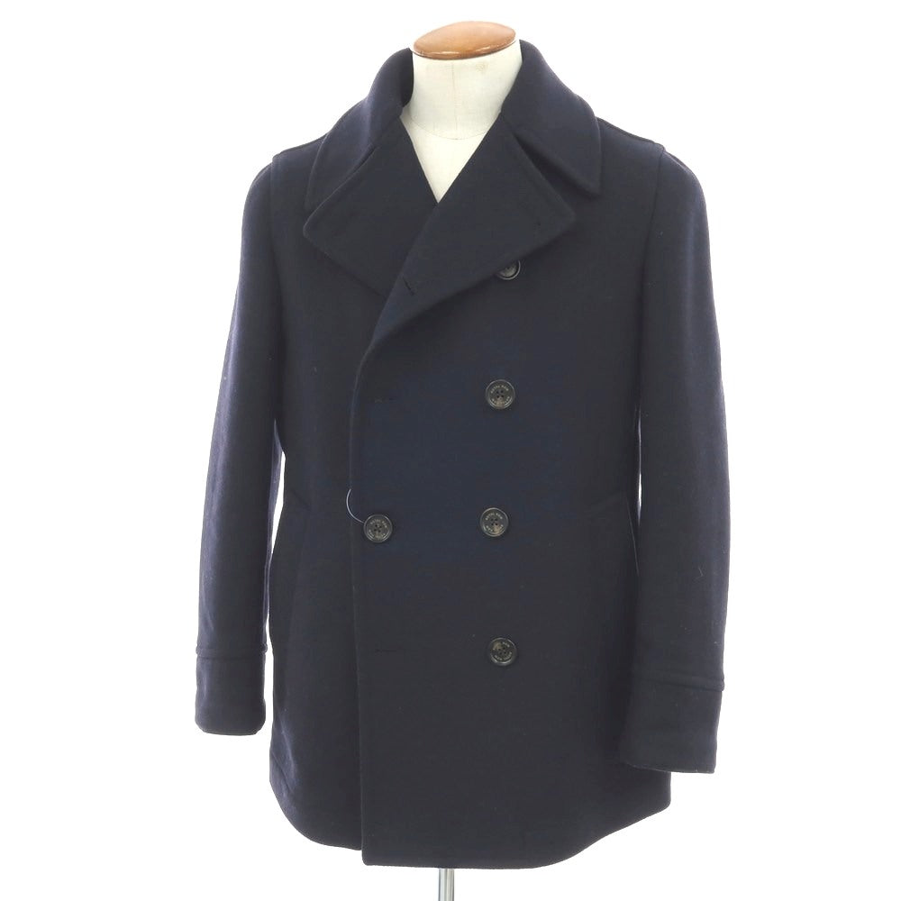 【中古】ロイヤルロウ ROYAL ROW ウールナイロン ピーコート ネイビー【 46 】【 状態ランクB 】【 メンズ 】