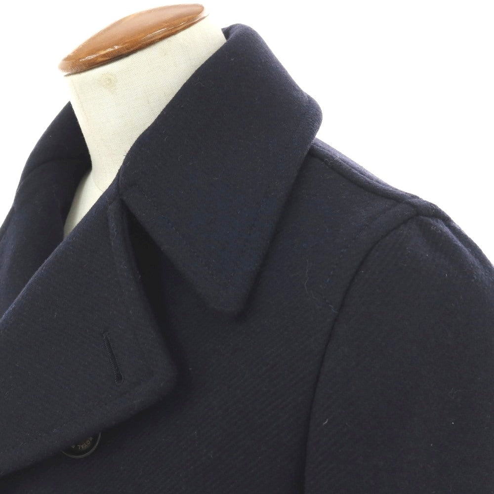 【中古】ロイヤルロウ ROYAL ROW ウールナイロン ピーコート ネイビー【 46 】【 状態ランクB 】【 メンズ 】