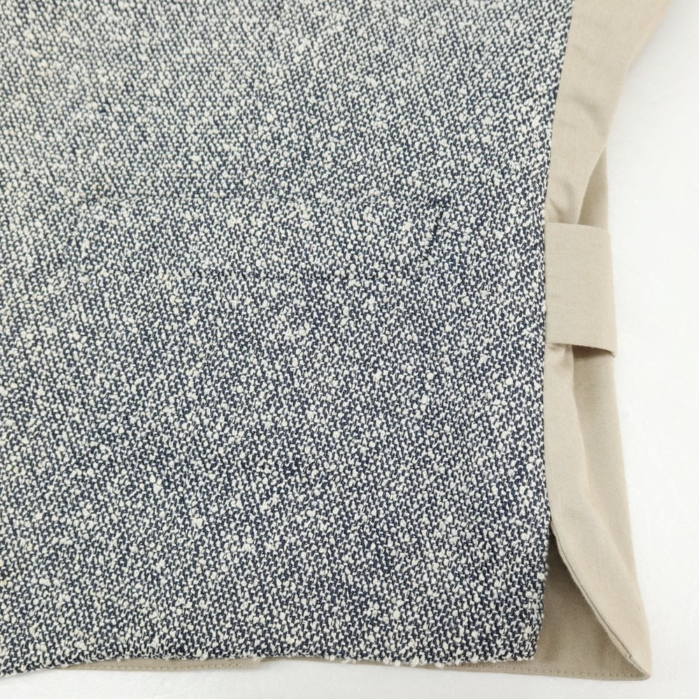 【中古】ラルディーニ LARDINI リネンコットンナイロン カジュアル系ジレ ベスト ネイビーxホワイト×ベージュ【サイズ46】【 状態ランクB 】【 メンズ 】