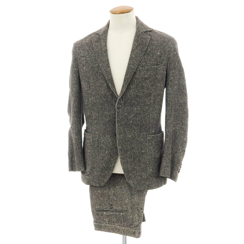 【中古】チルコロ1901 CIRCOLO 1901 コットンジャージー 2つボタンスーツ ダークブラウン【 46 】【 状態ランクC 】【 メンズ 】