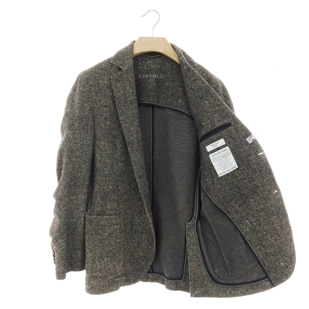 【中古】チルコロ1901 CIRCOLO 1901 コットンジャージー 2つボタンスーツ ダークブラウン【 46 】【 状態ランクC 】【 メンズ 】