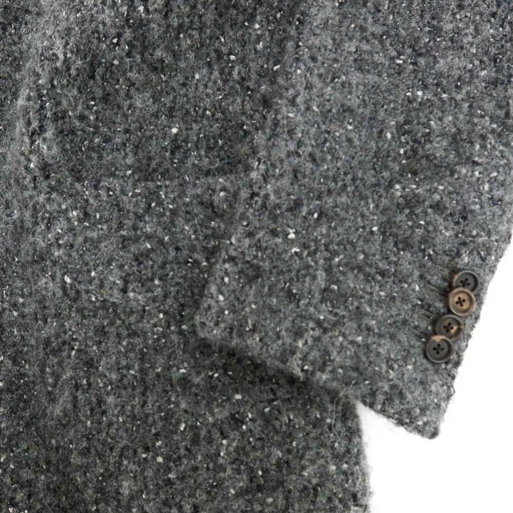 【中古】ラルディーニ LARDINI ウールアルパカモヘヤナイロン チェスターフィールドコート グレー【 46 】【 状態ランクB 】【 メンズ 】