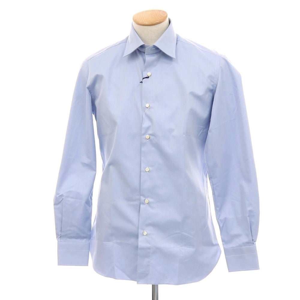 【中古】【未使用】エリコフォルミコラ ERRICO FORMICOLA コットン レギュラーカラー ドレスシャツ ライトブルー【 38 】【 状態ランクS 】【 メンズ 】