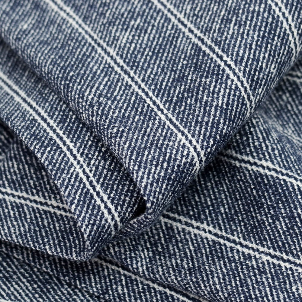 【新品】チルコロ1901 CIRCOLO 1901 コットン ジャージー ストライプ プリント カジュアルスラックスパンツ ネイビーxホワイト【サイズ48】【 状態ランクN 】【 メンズ 】