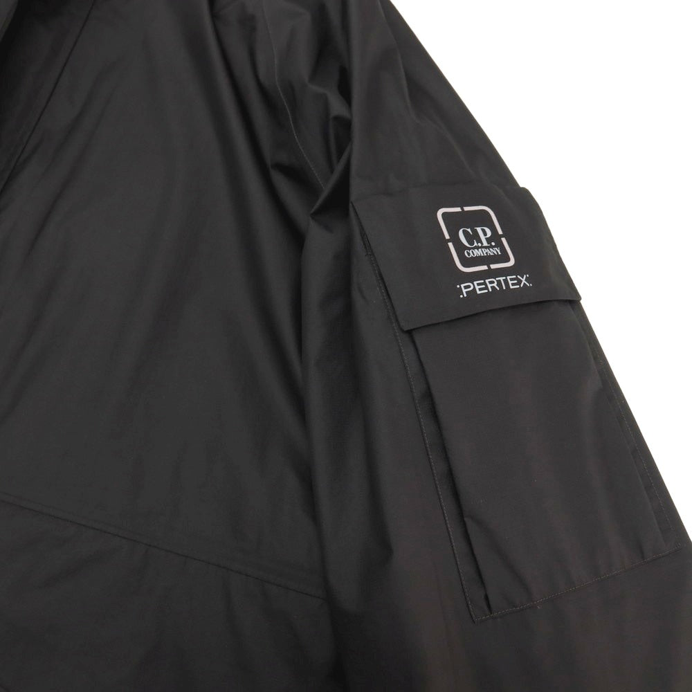 【新品アウトレット】シーピーカンパニー C.P.Company PERTEX ナイロン フーデッド シェルジャケット ブラック【サイズXXL】【 状態ランクN- 】【 メンズ 】