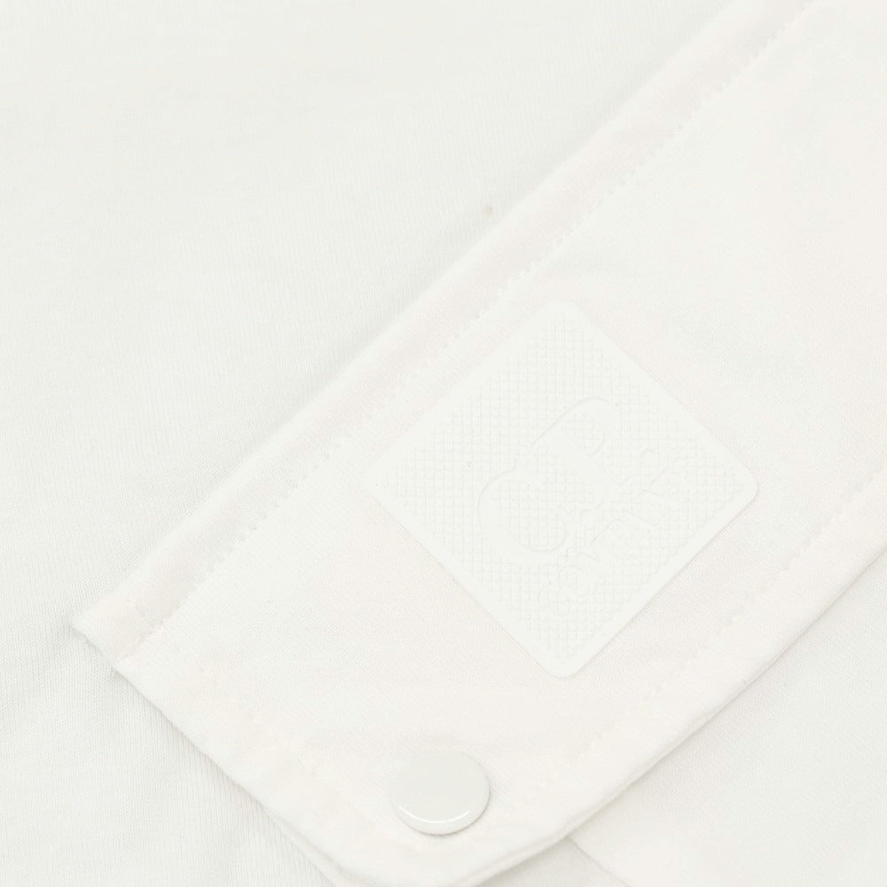 【新品アウトレット】シーピーカンパニー C.P.Company コットン ジップ 半袖ポロシャツ ホワイト【サイズM】【 状態ランクN- 】【 メンズ 】