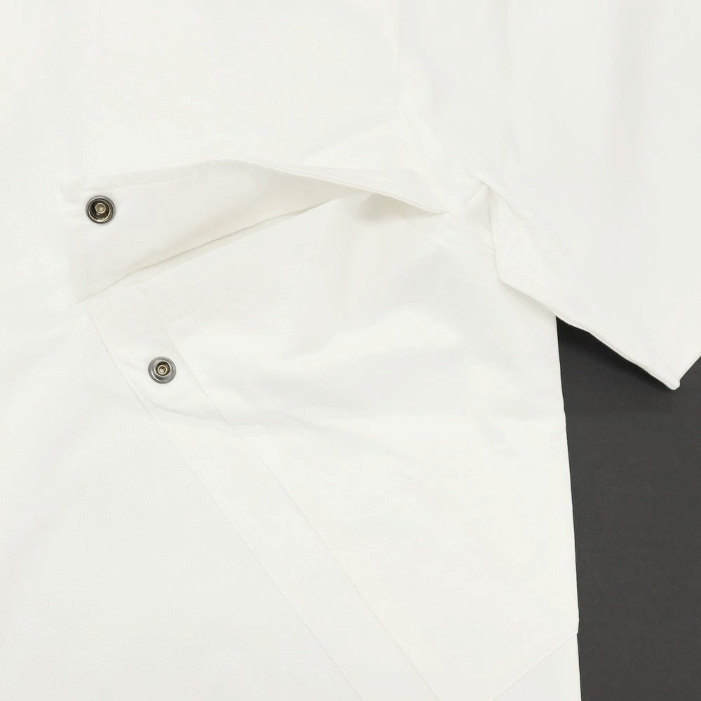 【新品】シーピーカンパニー C.P.Company コットン ジップ 半袖ポロシャツ ホワイト【サイズL】【 状態ランクN 】【 メンズ 】