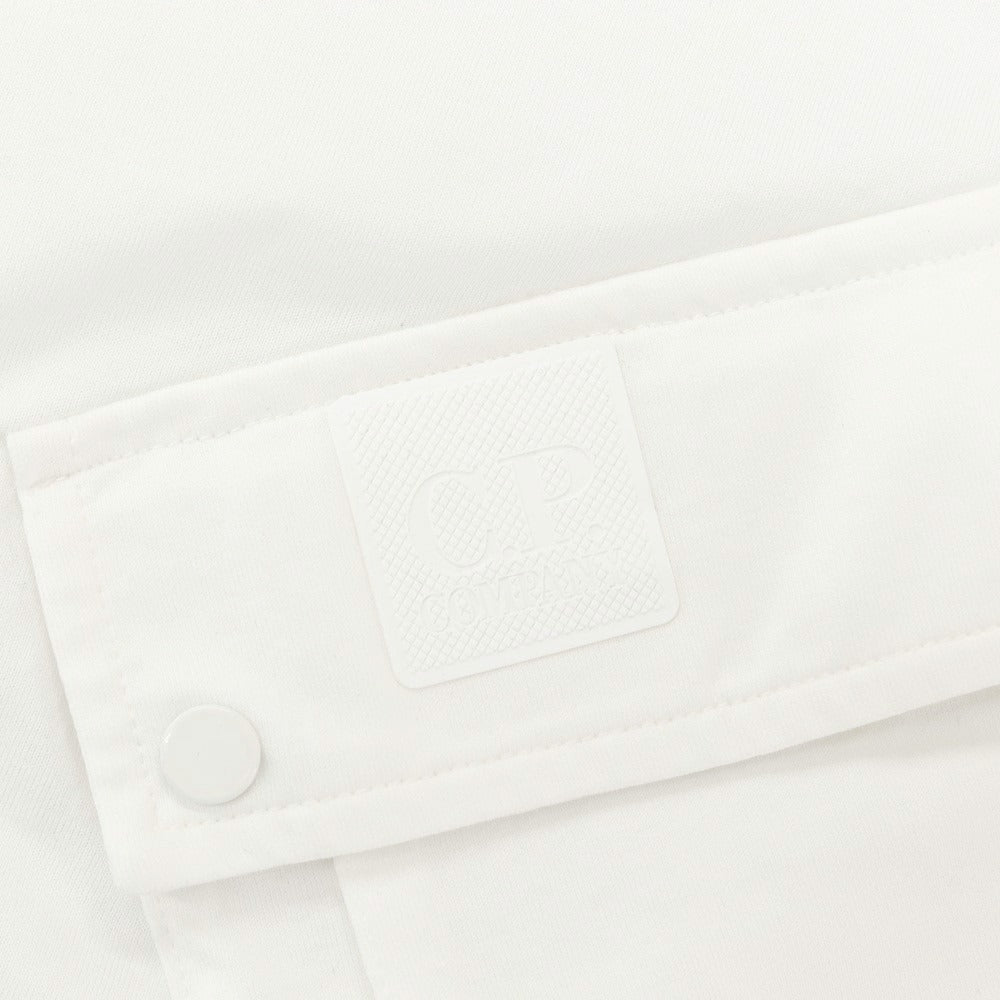 【新品】シーピーカンパニー C.P.Company コットン ジップ 半袖ポロシャツ ホワイト【サイズL】【 状態ランクN 】【 メンズ 】